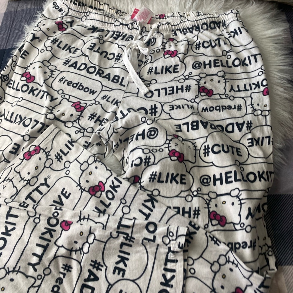 Hello kitty sleep wear size large slightly used